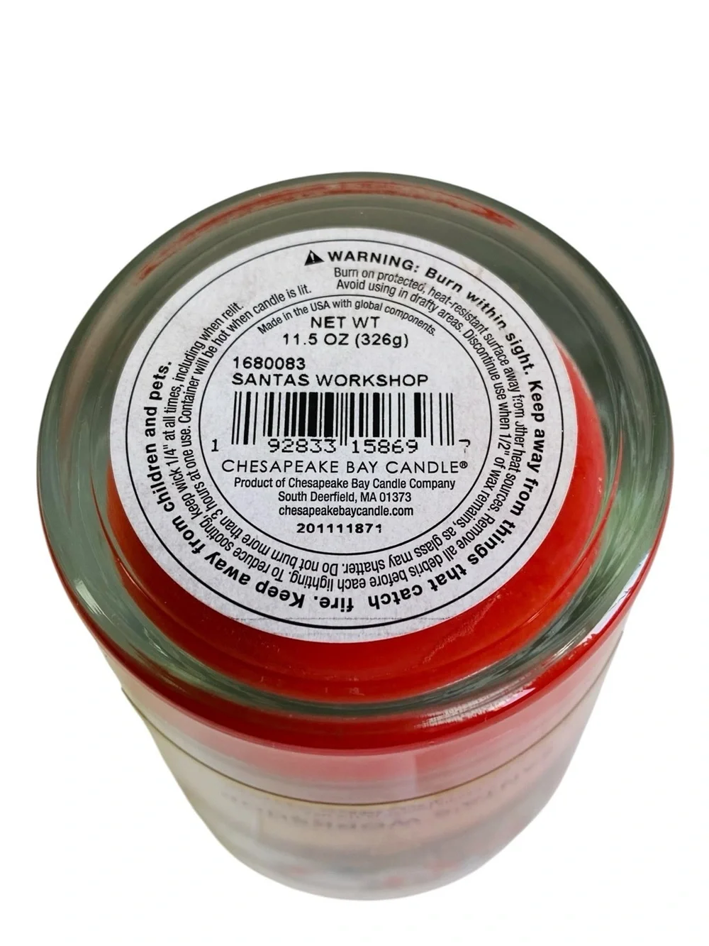 Chesapeake Bay Candle Home Scents Santa’s Workshop Candle 11.5oz